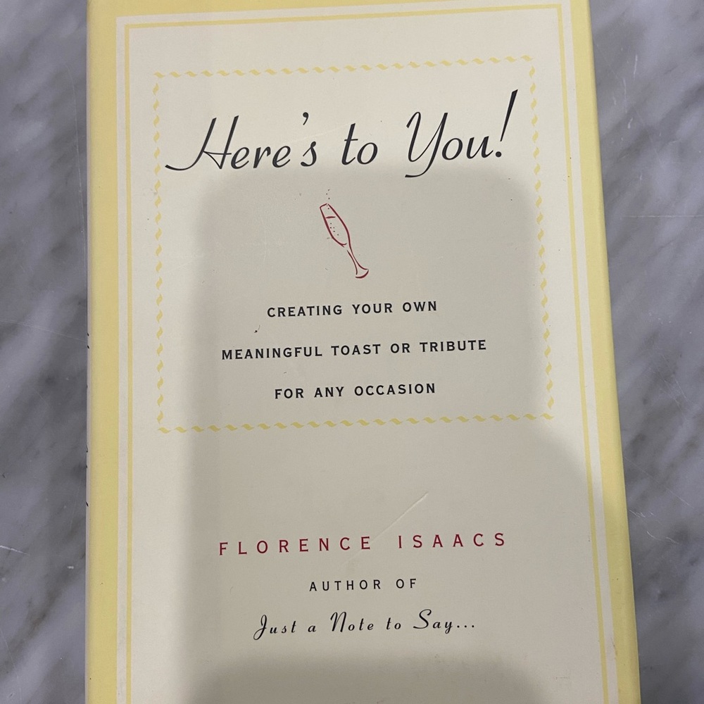 Here’s To You Hardback Book